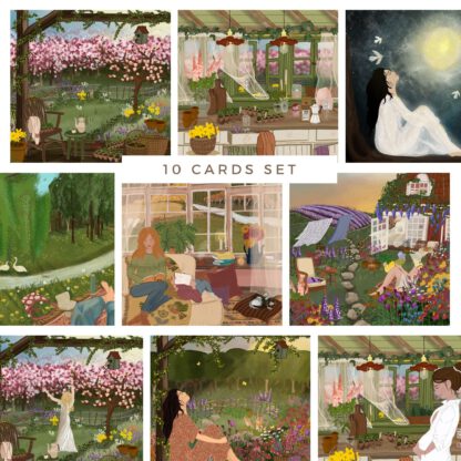 Set of 10 cards