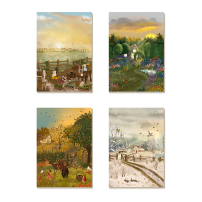 The Seasonal Set - 4 A6 postcards