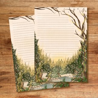 Notepads with winter image