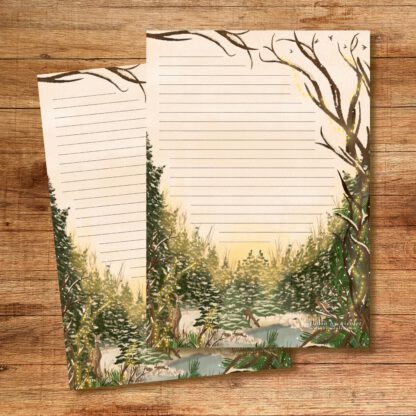 Notepads with winter image