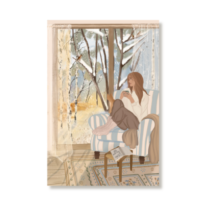 Winter morning single postcard - Alchemy of the seasons