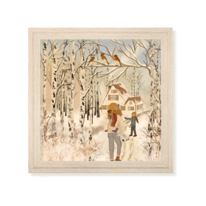 20 x 20 art print "Winter Walk" - Image 2