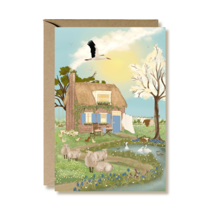 New Beginnings Blue – Baby Greeting Card