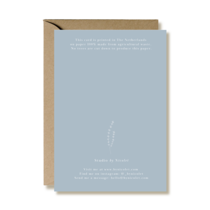 New Beginnings Blue – Baby Greeting Card - Image 3